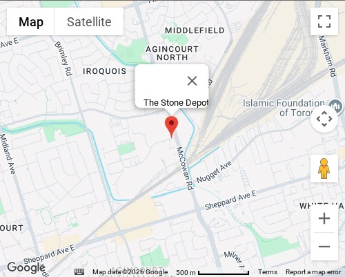 Map showing The Stone Depot location